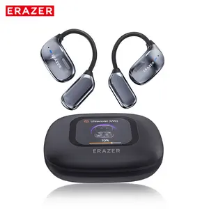 ERAZER XF23 Open Headphones UVC Ultravilet Disinfection OWS Touch Screen Wireless Earbuds Bluetooth HIFI Stereo Headset For Listening To Music & Calling,UV Cleaning Earphone