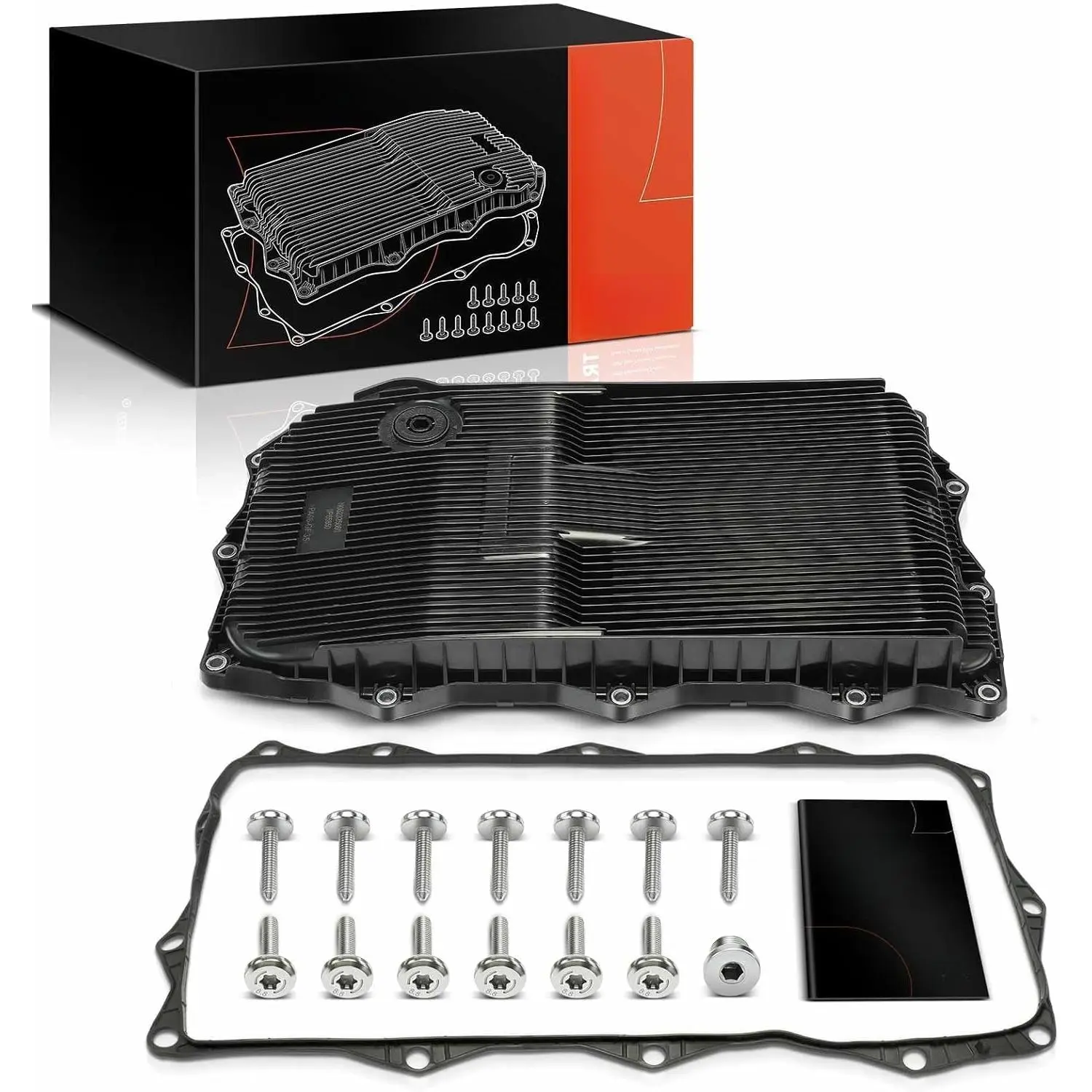 8-Speed Automatic Transmission Oil Pan with Gasket - Vehicle Specific Fit, Includes Drain Plug, Oil Containment, Compatible with Ram 1500/2500/3500, Jeep Grand Cherokee, Dodge Charger/Challenger, Chrysler 300