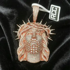 2011  Vintage Hip-Hop Jesus Pendant | Spiked Copper Zircon | Personalized Men’s Entrepreneurial Style summerwins