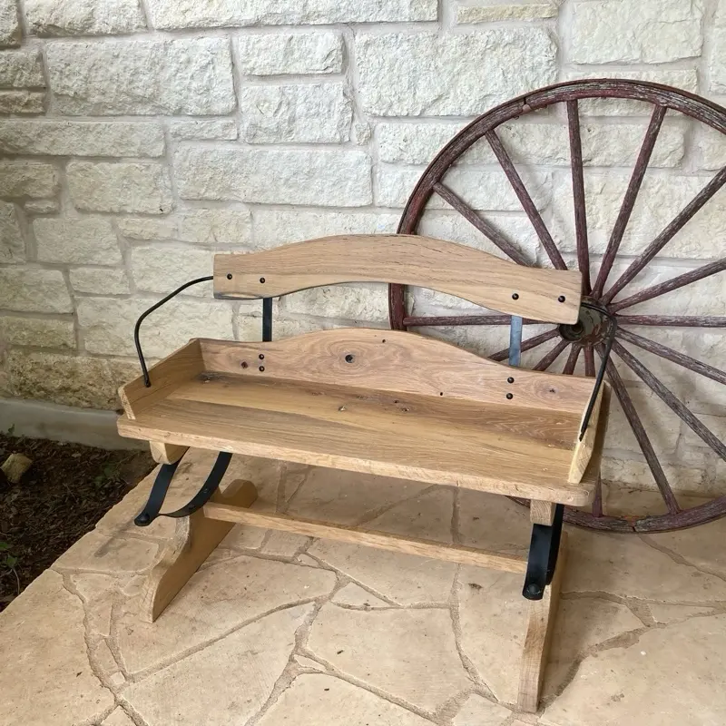 White Oak Buckboard Bench