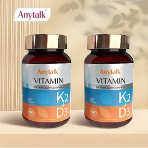 [Calcium Supplement] Anytalk-Vitamin D3K2 60 capsules Health Food Supplement Fitness Dietary Optimum Healthcare Edible Oil Bathroom