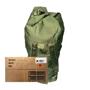 Military MRE Case Inspection Date May 2025 or Newer Plus "New" Old Style Duffle Bag - Combo Travel Duffels Durable Suitcase
