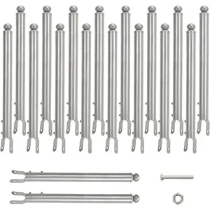 18 Pack /8'' Chain Link Fence Extension, 20'' Fence Extension Height, Galvanized  Extender for Dogs and  ()