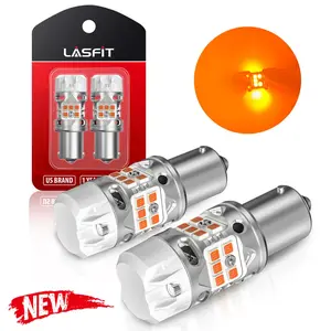 Lasfit 1156 P21W LED Turn Signal Bulbs CanBus-Ready Amber | T3 Series,2 PCS Lasfit 1156 P21W LED Turn Signal Bulbs CanBus-Ready Amber | T3 Series,2 PCS