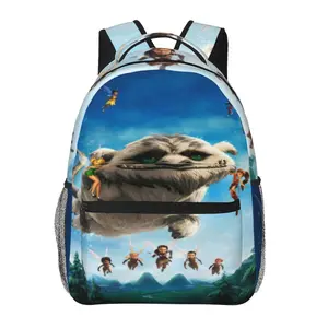 Cartoon Tinker Bell and the Legend of the NeverBeast Backpack Large Capacity Lightweight NeverBeast plush College Shoulder Bag Fawn Tinker Bell Laptop Backpack for Men Women School Bookbag , Perfect Gift for Sister, Best Friend & Family