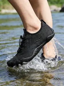 Men's Barefoot Hiking Shoes, Trekking Camping Shoes, Waterproof Non-Slip Design, Quick-Dry Comfort Fit, Ideal for Outdoor Activities, Mesh Upper, Rubber Sole