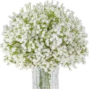10PCS Baby Breath Artificial Flowers Fake Babys Breath Gypsophila Flowers Bulk Realistic Artificial Flowers Bouquet Flores Artificiales para Decoracion for Wedding Party Home Decoration