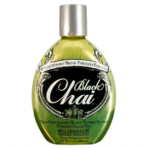 Millennium Tanning, Black Chai Tanning Lotion, All Skin Types, With Bronzers, Essential Oils & Herbal Extracts, 13.5 fl oz