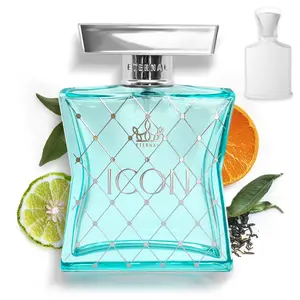 Eternal Icon - Inspired by Iconic Bergamot Green Tea Perfume - 3.4 oz (100ml) - EDP - Long-lasting - Clean Ingredients - Unisex Perfume for Men and Women - 2000 sprays per bottle Citrus Woody Musk