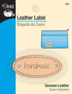 Oval Leather Label