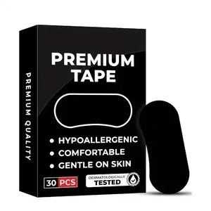 Black Premium Tape (30 Pack), Easy to Use, Convenient to Carry, Strong Adhesive Tape Multi