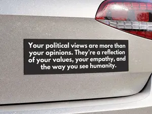 Liberal Bumper Magnet, Kindness Car Magnet, Progressive Liberal Feminist Bumper Magnet, Political Car Magnet, Anti Trump/ Anti Maga