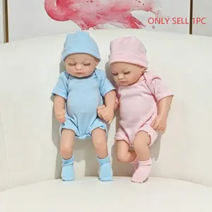 Mini Cute Realistic Doll Baby Toy, Washable Twin Infant Doll, Creative Personal Gift, Ideal for Babies and Toddlers, Fun and Safe Playtime Companion, Soft Cuddly Gift, Sleeping Doll