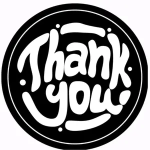 Thank You Stickers Roll - 1 inch Cute Business Packaging Labels for Small Business Orders & Gifts Ideal for Gift Wrapping 250 stickers 10 Thank You cards included