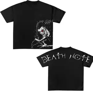 ShiniGami Heavyweight 220 GSM Vintage Acid Wash Anime Shirt Top Menswear Tshirt