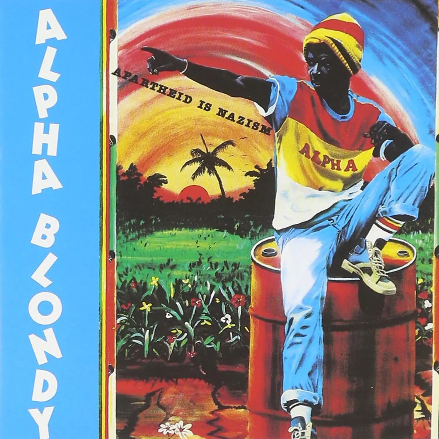 Alpha Blondy Reggae Band - Apartheid Is Nazism Anti-Apartheid Statement Sahel Music CD, 9-Song Compact Disc Audio