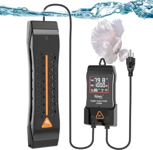 hygger Aquarium Heater 300W 500W 800W 1000W 1200W, Large Adjustable Fish Tank Heater with Intelligent Automatic Power-Off System, Water Heater with LED Digital Display, for Saltwater and Freshwater