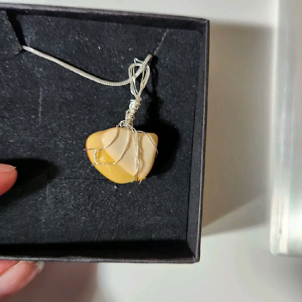 Heart Shaped Mookaite Wire Wrap Necklace - Unique Handcrafted Jewelry for Women