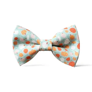 Teal Pumpkin Bow Tie