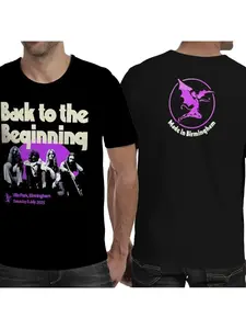 New Style Black Sabbath Jersey Men and Women Back To The Beginning Heavy Metal Rock T-Shirt With Lineup Trendy Vintage Ins Tops Mesh Quick Dry