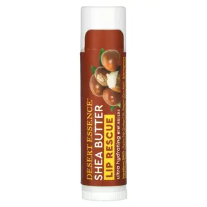 Desert Essence Lip Rescue, Shea Butter, 0.15 oz (4.25 g)