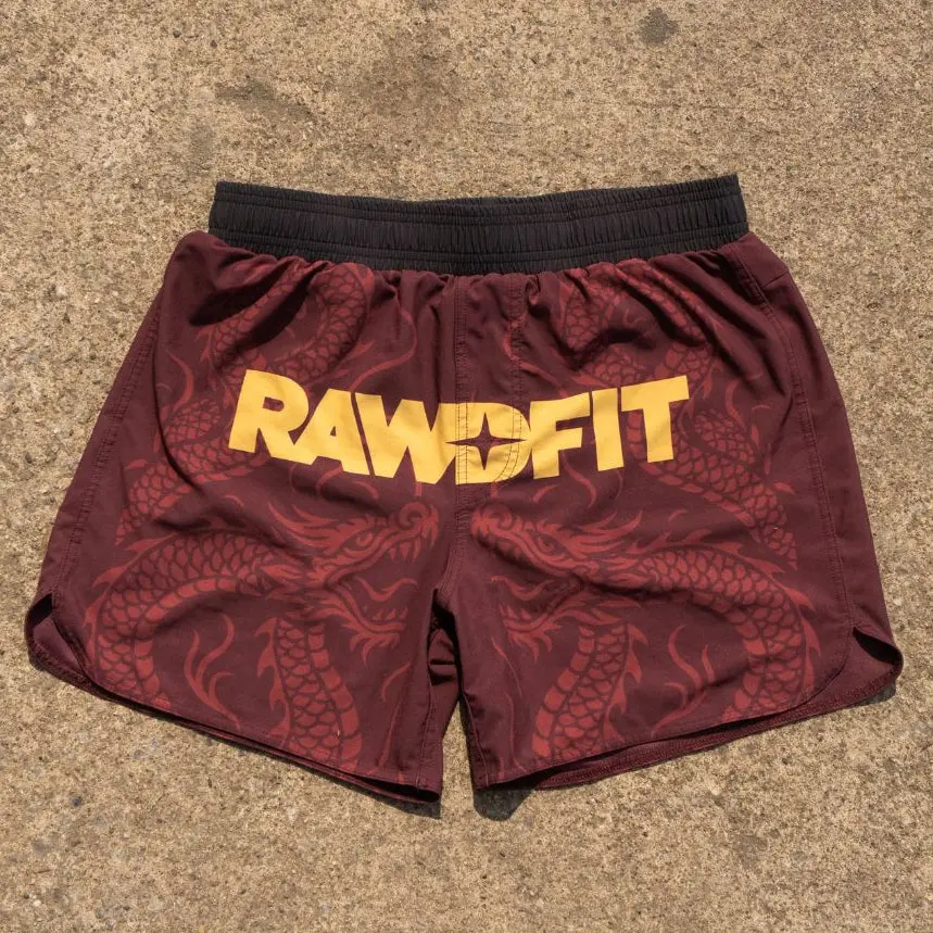 Crimson Dragon Combat Shorts