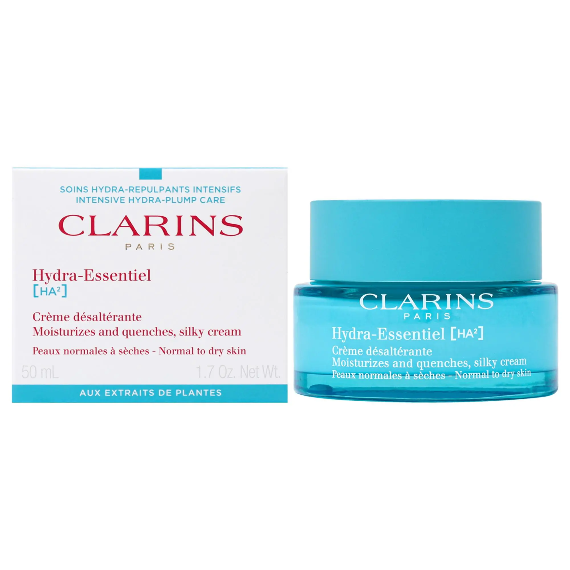 Clarins Hydra-Essentiel Silky Cream Moisturizer - Gentle, Hydrating Daily Skincare for Women with Normal to Dry Skin - 1.7 fl oz