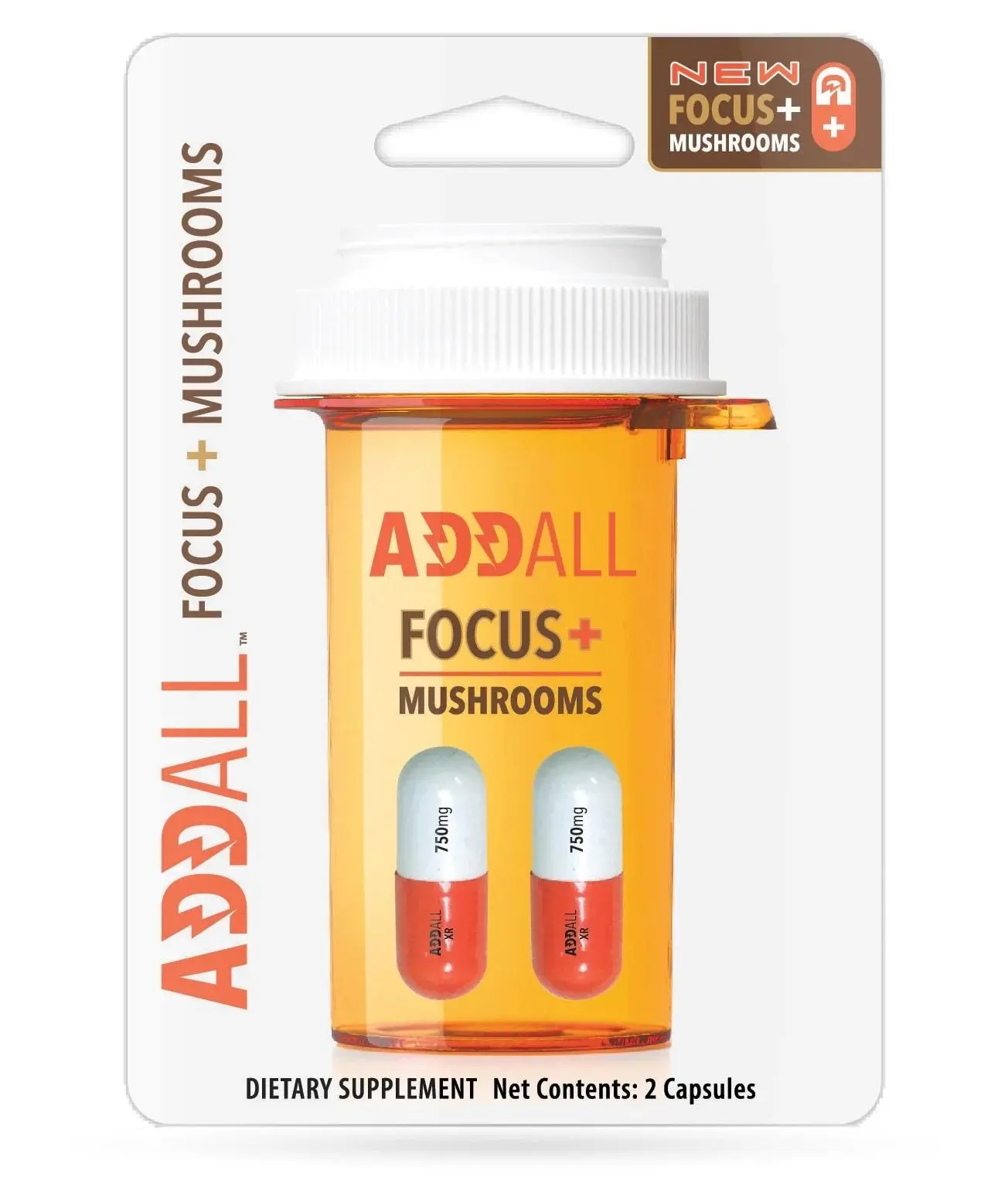 Addall Focus + Mushrooms - Amplified Focus and Energy