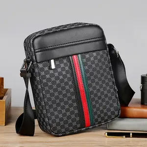 1PC Men’s Crossbody Bag, Shoulder Bag, Side Pocket Bag, Single-Shoulder Bag, Small Accessory Bag — Multifunctional, Suitable for Commuting and Casual Use, Minimalist Style, Black/Brown, Gift for Men, Boyfriend, Trendy Fashion