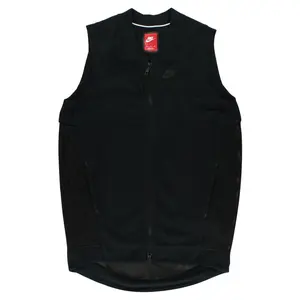 Nike Women's Tech Knit Fleece Mesh Cocoon Vest Black S, Color: Black