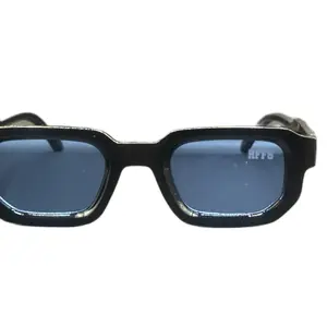Rumphs Food For Skin RFFS Rimless Luxury Glasses with Blue Lenses and Brand Logo Detail