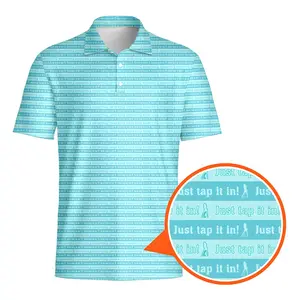 Just Tap It In Funny Golf Polo Shirt for Men –Regular Fit Tropical Half Zip Polo, Quick-Dry Fitted Men's Polo Shirt, Lightweight Spring & Autumn Bird Print Polo, Perfect Father’s Day Gift, Outdoor & Sports Wear Fathers day gift Athletic Gift for Dad Hot