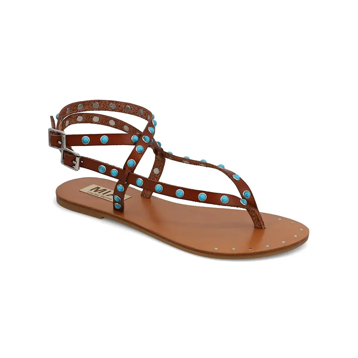 MIA Tahirah Stone Sandals - Tan