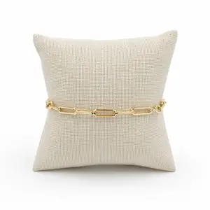 Gold Paperclip Chain Bracelet - Fits 7 inches