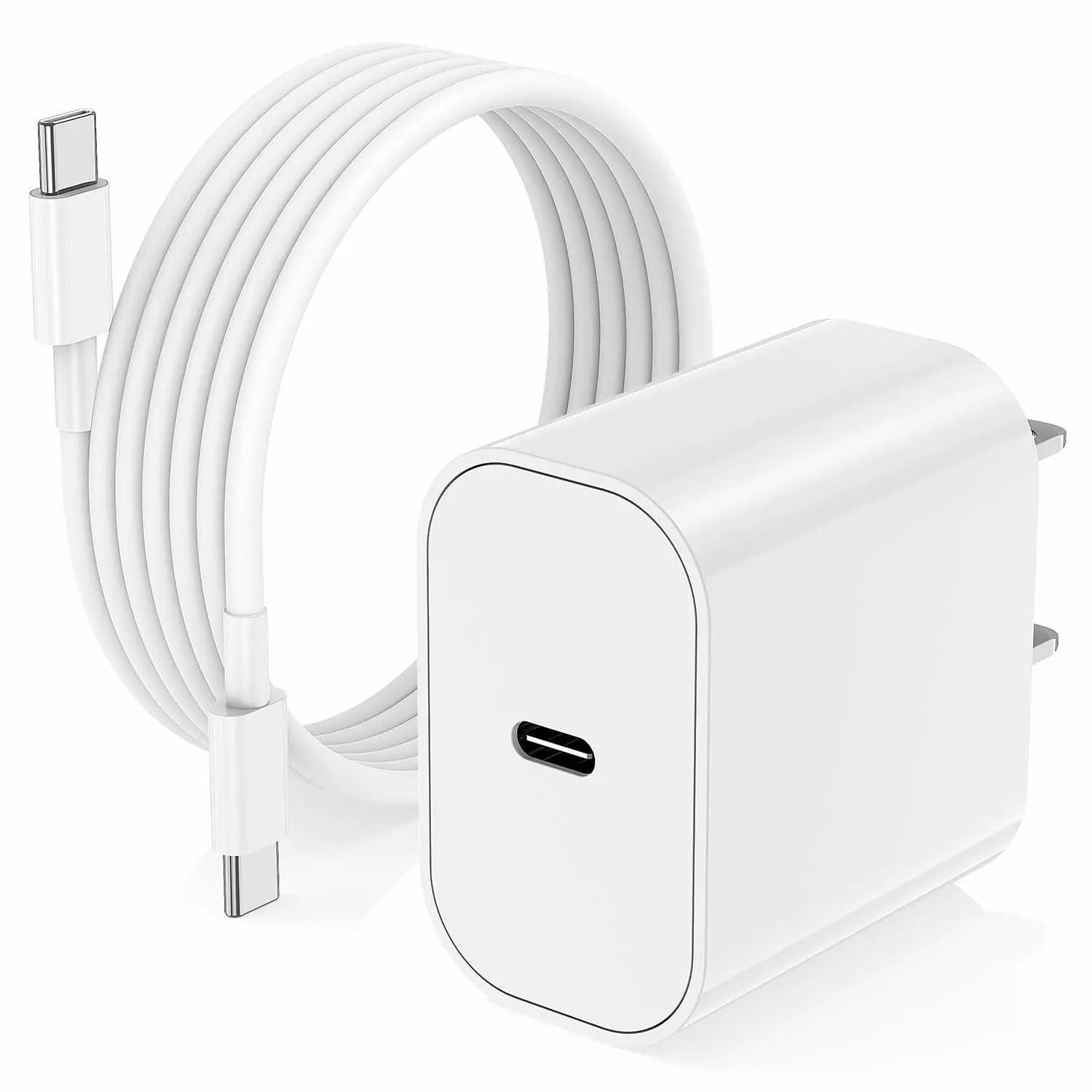iPhone 17 16 15 Charger Fast Charging, 20W Apple iPad USB C Wall Chrager Block with 10FT USB C to C Cable for iPhone 17/Pro/Pro Max/17 Air/ 16/16 Pro/16 Pro Max/15/Plus/Pro/Pro Max (White)