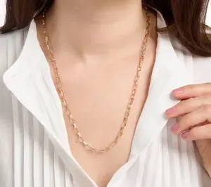 David Markstein Bronze Premier Luxe Paper Clip Necklace, 22"