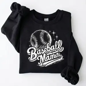 [MADE IN US] Retro Baseball Mama Shirt - Distressed Game Day Graphic Tee - Travel Ball Outfit