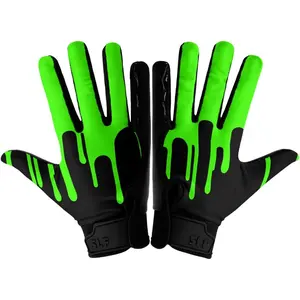 Youth Football Gloves for Boys & Girls - Wide Receiver Football Gloves with Sticky Grip for Catch Control - Lightweight, Breathable Fit - Durable  Glove, Youth Small or Large