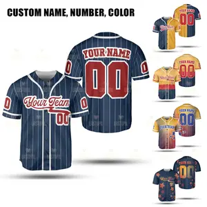 Personalized Baseball Jersey Baseball Team Shirt Custom Baseball Jersey For Team Youth Shirt Gift For Baseball Player Family Uniforms