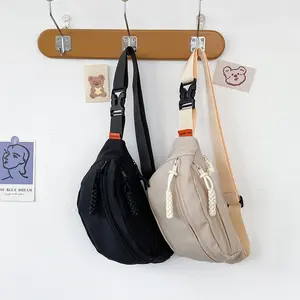 Lightweight Waterproof Fanny Pack for Women Men - Adjustable Crossbody Waist Bag for Travel, Running, Casual Daily zipper