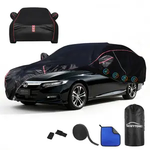 Car Cover for Honda Accord 2001-2025,All-Around Fastening 60s Quick-Install, 4 Upgrades for Car Cover Waterproof All Weather