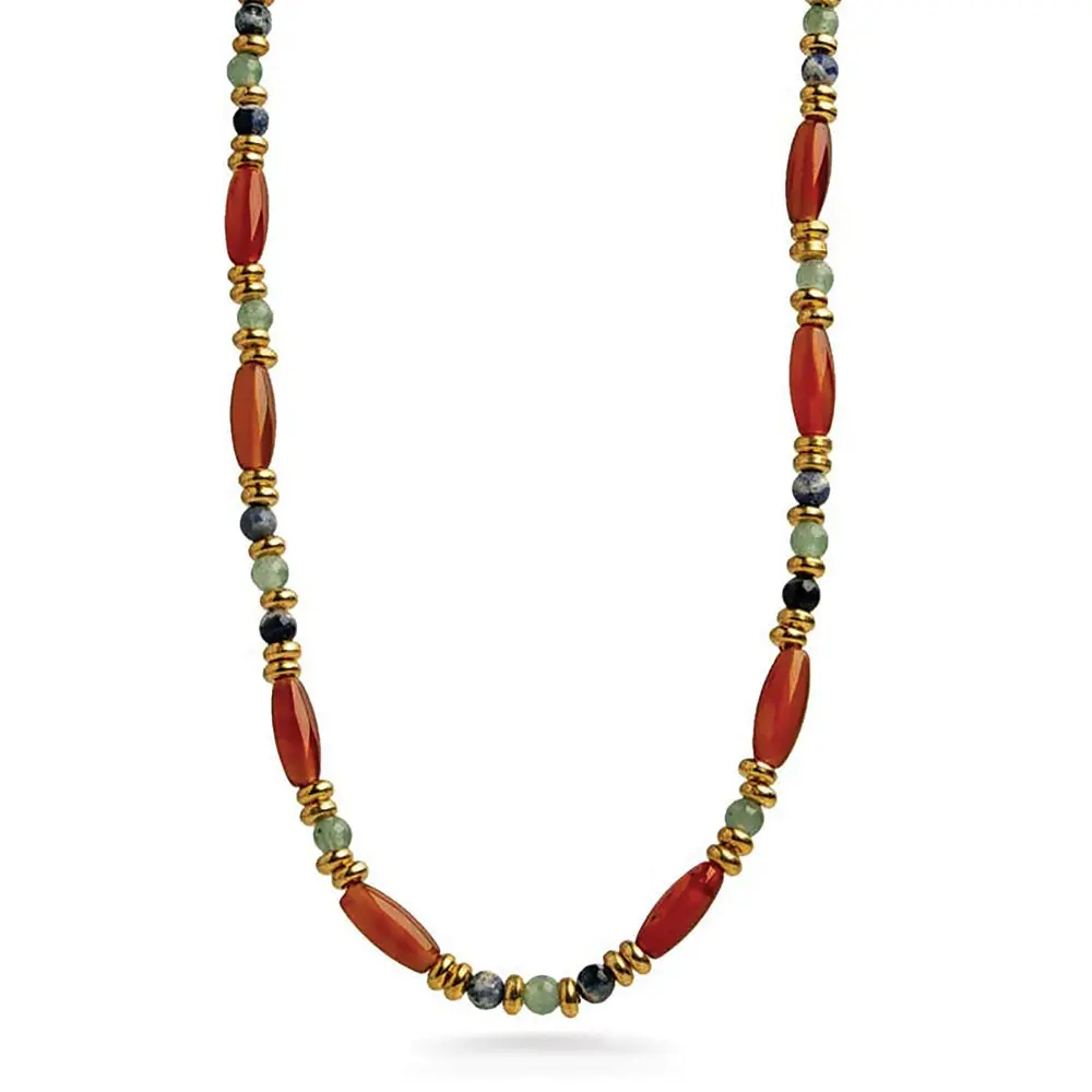 Carnelian Cleopatra Single Strand Necklace