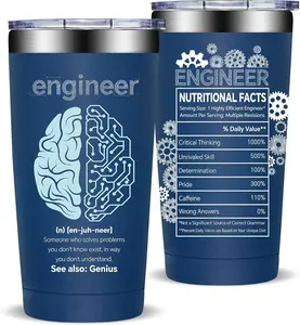 Engineer Gifts, Mechanical Engineering Gifts for Men - Civil Engineering Student Graduation gift, Retirement Present for Engineer 20 OZ Stainless Steel Tumbler