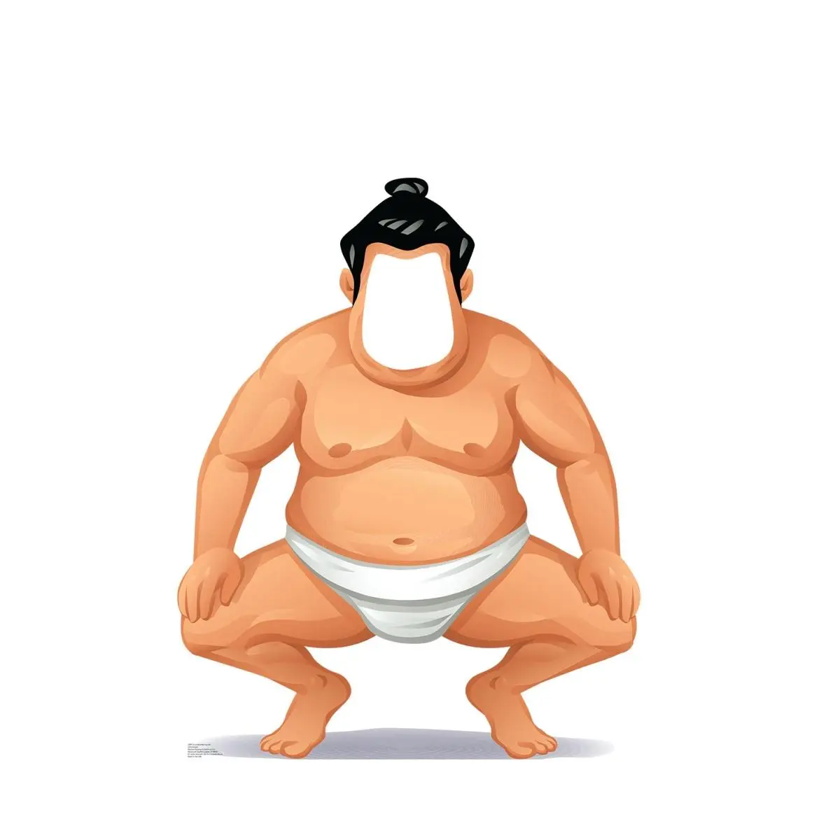 212 MAIN Large Sumo Wrestler Cardboard Cutout - 49x39 in Advanced Graphics Stand-Up Cutout, Living Room Decor, Party Photo Prop, Decorations Supplies