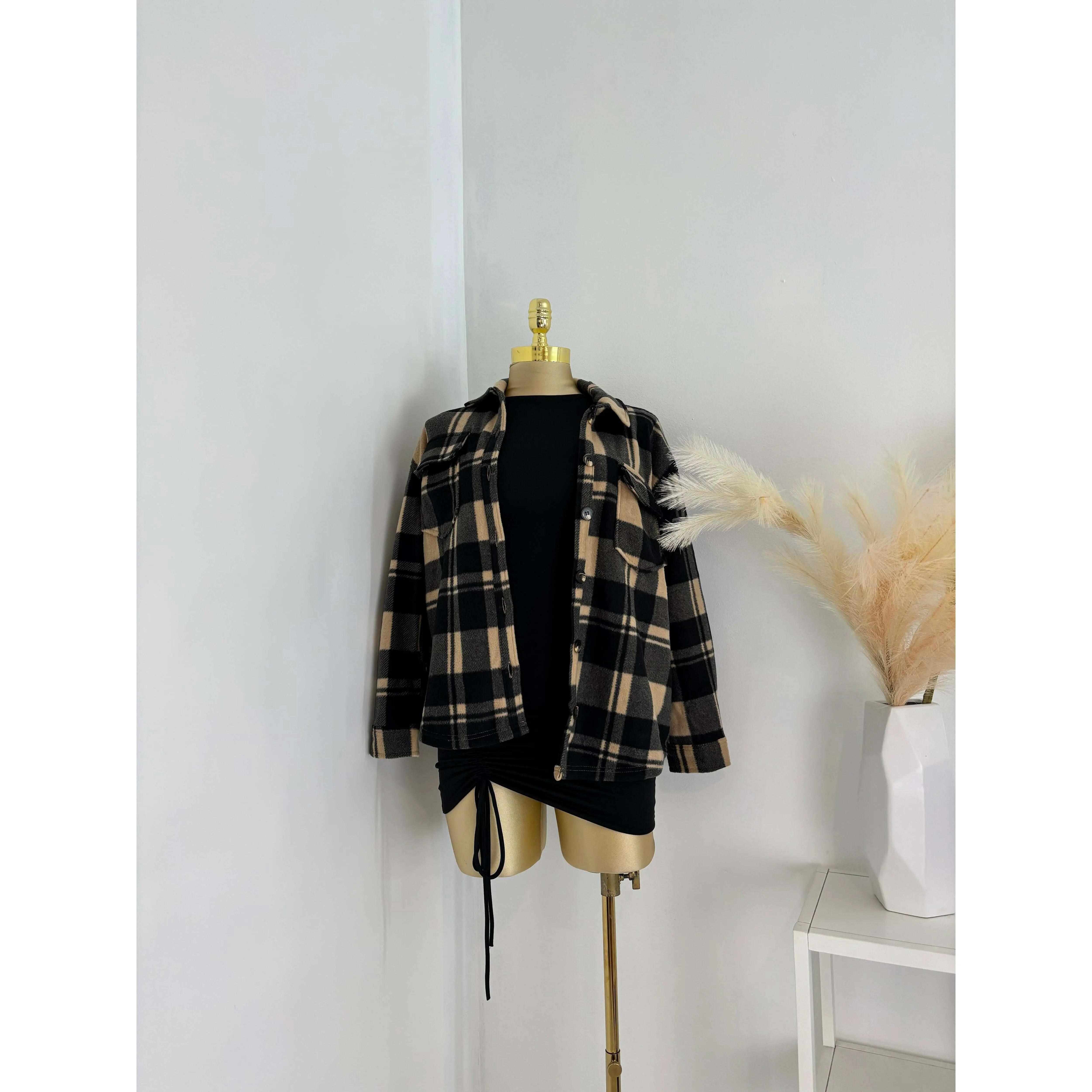 Fall Must Flannel Fleece Shackets