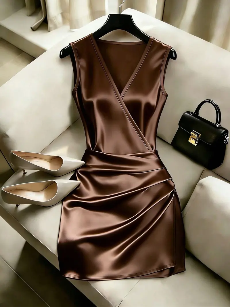 zara brown dress - TikTok Shop