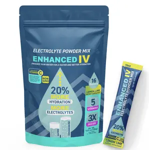 Enhanced IV Lemon-Lime Hydration Amplifier - 16 Pack Healthcare Supplement