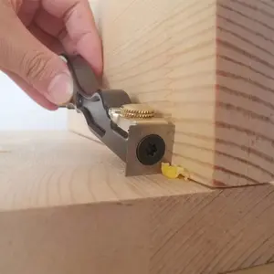 HONGDUI 2 In 1 Mini Wood Carbide Insert Scraper Glue Scraper Removal Aluminum Alloy Handle Woodworking Tool