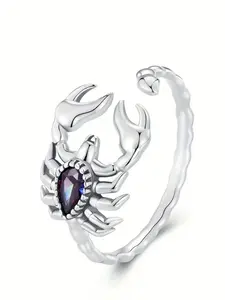 1 PC Charm Cubic Zirconia Ring Artificial Gemstone Ring For Women For Halloween Party Jewelry Gift Elegant Everyday Ring Unique Rings