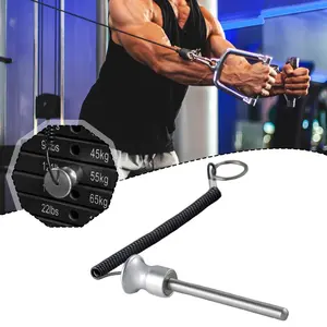 Aluminum Alloy Magnetic Weight Pin Set, Silver Color & Options, High Compatibility Gym Equipment Accessory